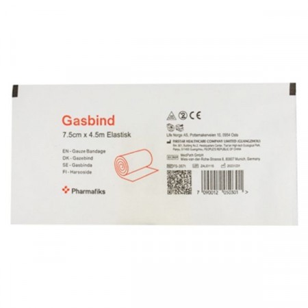Pharmafiks Gasbind elastisk 7,5 cm x 4,5 m